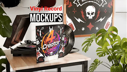 Vinyl Record Mockup